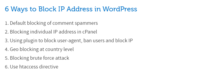how to block IP address not view my website WordPress plugin