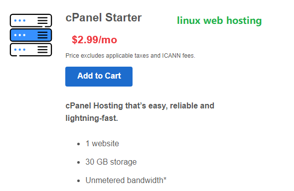 cpanel starter